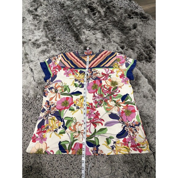 Johnny Was  Floral TShirt Size Large T-shirt - Picture 6 of 6